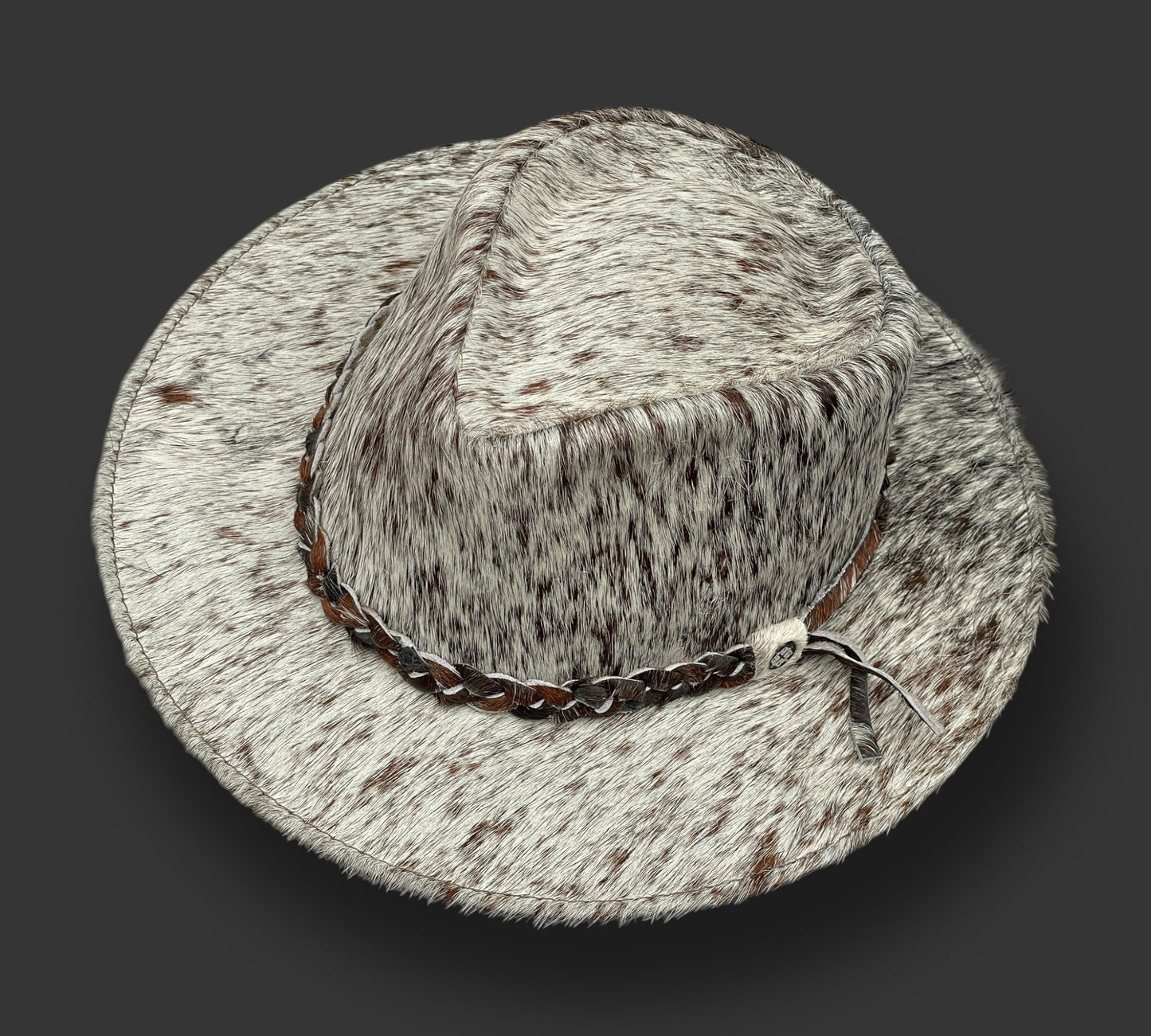 Cowhide Fedora Hat from Ecuador. Perfect sun protection. Highest quality hat. Handmade hat for men and women.
