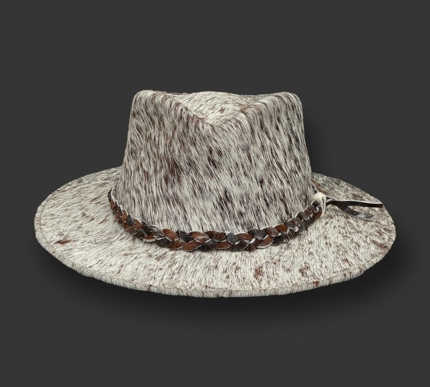 Cowhide Fedora Hat from Ecuador. Perfect sun protection. Highest quality hat. Handmade hat for men and women.