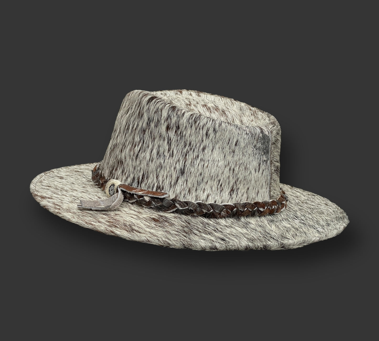 Cowhide Fedora Hat from Ecuador. Perfect sun protection. Highest quality hat. Handmade hat for men and women.