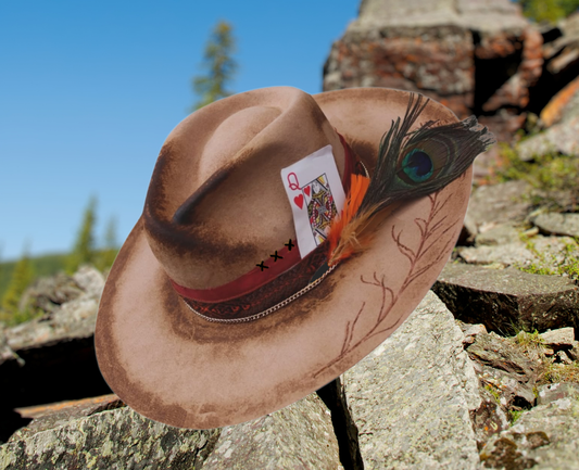 Indigenous Felt Hat Brown Outback