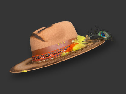 Indigenous Felt Hat Brown Outback