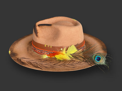 Indigenous Felt Hat Brown Outback