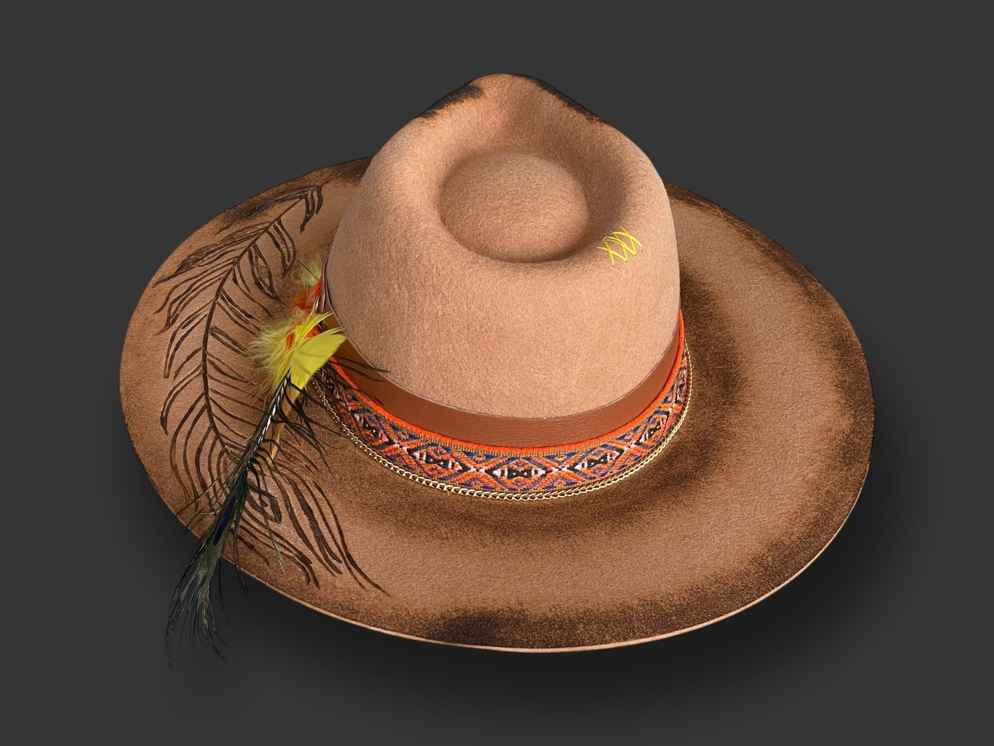 Indigenous Felt Hat Brown Outback