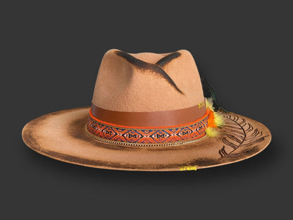 Indigenous Felt Hat Brown Outback