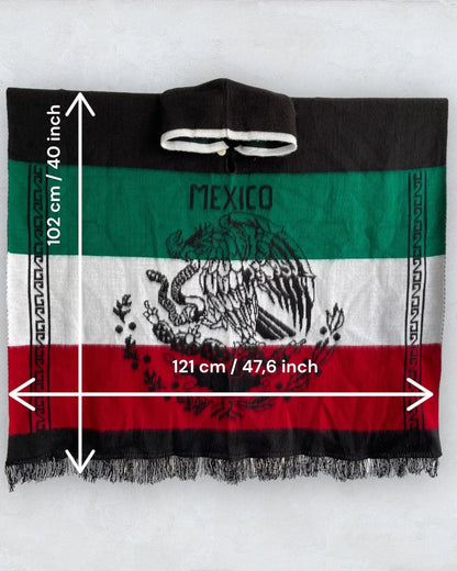 Poncho Hood Wool Mexico - TomHats