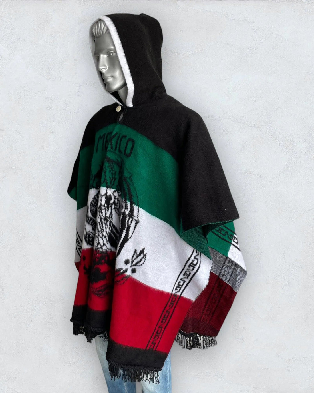 Poncho Hood Wool Mexico - TomHats