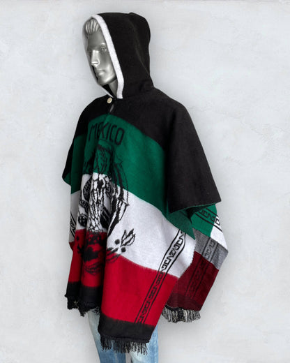 Poncho Hood Wool Mexico - andeanstyle